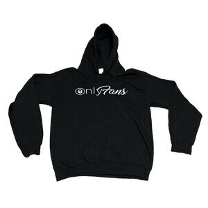 Only Fans Logo Hooded Sweatshirt Hoodie Adult Small Black OF